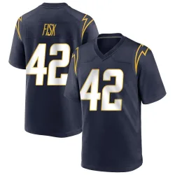 Men's Tucker Fisk Los Angeles Chargers No.42 Game Team Color Jersey - Navy