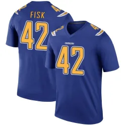 Men's Tucker Fisk Los Angeles Chargers No.42 Legend Color Rush Jersey - Royal