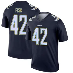 Men's Tucker Fisk Los Angeles Chargers No.42 Legend Jersey - Navy