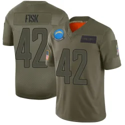 Men's Tucker Fisk Los Angeles Chargers No.42 Limited 2019 Salute to Service Jersey - Camo