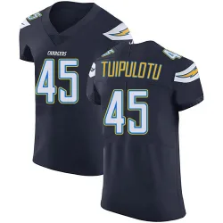 Men's Tuli Tuipulotu Los Angeles Chargers No.45 Elite Team Color Vapor Untouchable Jersey - Navy Blue