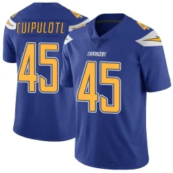 Men's Tuli Tuipulotu Los Angeles Chargers No.45 Limited Color Rush Vapor Untouchable Jersey - Royal