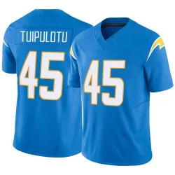Men's Tuli Tuipulotu Los Angeles Chargers No.45 Limited Powder Vapor F.U.S.E. Jersey - Blue
