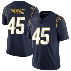 Men's Tuli Tuipulotu Los Angeles Chargers No.45 Limited Team Color Vapor Untouchable Jersey - Navy
