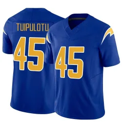 Men's Tuli Tuipulotu Los Angeles Chargers No.45 Limited Vapor F.U.S.E. Jersey - Royal