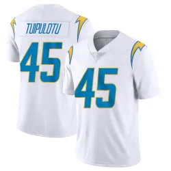 Men's Tuli Tuipulotu Los Angeles Chargers No.45 Limited Vapor Untouchable Jersey - White