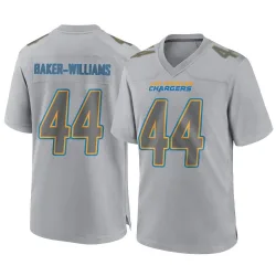 Men's Tyler Baker-Williams Los Angeles Chargers No.44 Game Atmosphere Fashion Jersey - Gray