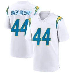Men's Tyler Baker-Williams Los Angeles Chargers No.44 Game Jersey - White