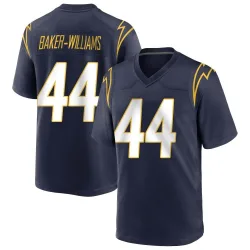 Men's Tyler Baker-Williams Los Angeles Chargers No.44 Game Team Color Jersey - Navy