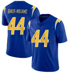 Men's Tyler Baker-Williams Los Angeles Chargers No.44 Limited 2nd Alternate Vapor Jersey - Royal
