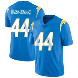 Men's Tyler Baker-Williams Los Angeles Chargers No.44 Limited Powder Vapor Untouchable Alternate Jersey - Blue