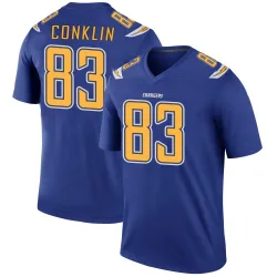 Men's Tyler Conklin Los Angeles Chargers No.83 Legend Color Rush Jersey - Royal