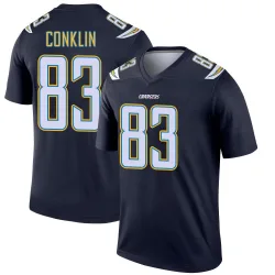 Men's Tyler Conklin Los Angeles Chargers No.83 Legend Jersey - Navy