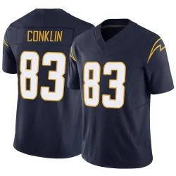 Men's Tyler Conklin Los Angeles Chargers No.83 Limited Vapor F.U.S.E. Jersey - Navy
