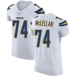 Men's Tyler McLellan Los Angeles Chargers No.74 Elite Vapor Untouchable Jersey - White
