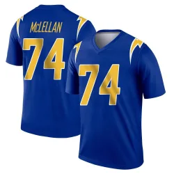 Men's Tyler McLellan Los Angeles Chargers No.74 Legend 2nd Alternate Jersey - Royal