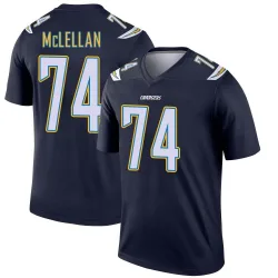 Men's Tyler McLellan Los Angeles Chargers No.74 Legend Jersey - Navy