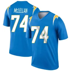 Men's Tyler McLellan Los Angeles Chargers No.74 Legend Powder Jersey - Blue