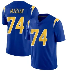 Men's Tyler McLellan Los Angeles Chargers No.74 Limited 2nd Alternate Vapor Jersey - Royal