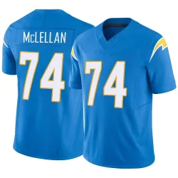 Men's Tyler McLellan Los Angeles Chargers No.74 Limited Powder Vapor F.U.S.E. Jersey - Blue