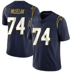 Men's Tyler McLellan Los Angeles Chargers No.74 Limited Team Color Vapor Untouchable Jersey - Navy