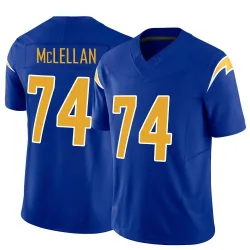 Men's Tyler McLellan Los Angeles Chargers No.74 Limited Vapor F.U.S.E. Jersey - Royal