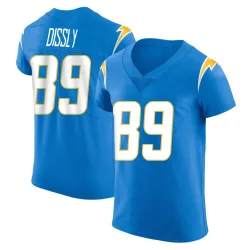 Men's Will Dissly Los Angeles Chargers No.89 Elite Alternate Vapor Untouchable Jersey - Blue