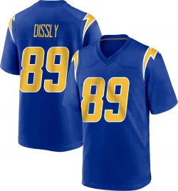 Men's Will Dissly Los Angeles Chargers No.89 Game 2nd Alternate Jersey - Royal