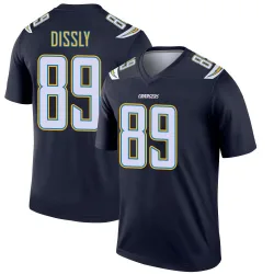 Men's Will Dissly Los Angeles Chargers No.89 Legend Jersey - Navy