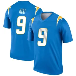Men's Younghoe Koo Los Angeles Chargers No.9 Legend Powder Jersey - Blue