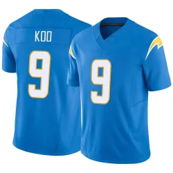 Men's Younghoe Koo Los Angeles Chargers No.9 Limited Powder Vapor F.U.S.E. Jersey - Blue