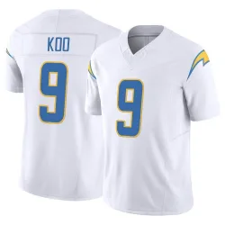 Men's Younghoe Koo Los Angeles Chargers No.9 Limited Vapor F.U.S.E. Jersey - White