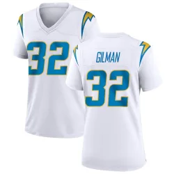 Women's Alohi Gilman Los Angeles Chargers No.32 Game Jersey - White