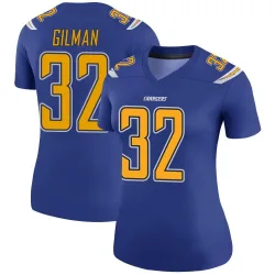 Women's Alohi Gilman Los Angeles Chargers No.32 Legend Color Rush Jersey - Royal