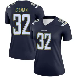 Women's Alohi Gilman Los Angeles Chargers No.32 Legend Jersey - Navy