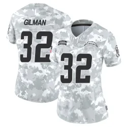 Women's Alohi Gilman Los Angeles Chargers No.32 Limited 2024 Salute to Service Jersey - Arctic Camo