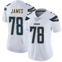 Women's Andre James Los Angeles Chargers No.78 Limited Vapor Untouchable Jersey - White