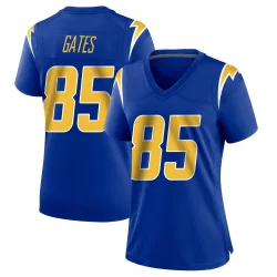 Women's Antonio Gates Los Angeles Chargers No.85 Game 2nd Alternate Jersey - Royal