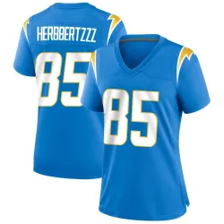 Women's Antonio Gates Los Angeles Chargers No.85 Game Powder Alternate Jersey - Blue