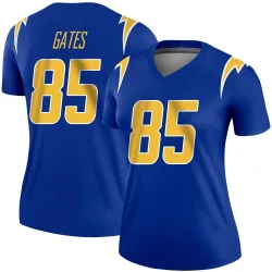 Women's Antonio Gates Los Angeles Chargers No.85 Legend 2nd Alternate Jersey - Royal