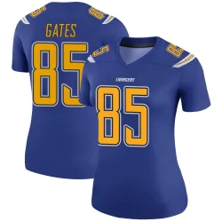 Women's Antonio Gates Los Angeles Chargers No.85 Legend Color Rush Jersey - Royal