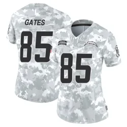 Women's Antonio Gates Los Angeles Chargers No.85 Limited 2024 Salute to Service Jersey - Arctic Camo