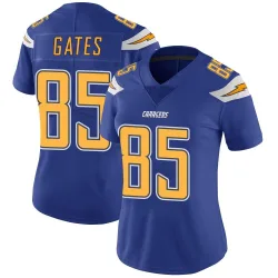 Women's Antonio Gates Los Angeles Chargers No.85 Limited Color Rush Vapor Untouchable Jersey - Royal