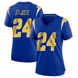 Women's Benjamin St-Juste Los Angeles Chargers No.24 Game 2nd Alternate Jersey - Royal