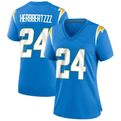 Women's Benjamin St-Juste Los Angeles Chargers No.24 Game Powder Alternate Jersey - Blue