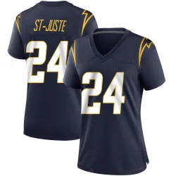 Women's Benjamin St-Juste Los Angeles Chargers No.24 Game Team Color Jersey - Navy