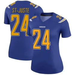 Women's Benjamin St-Juste Los Angeles Chargers No.24 Legend Color Rush Jersey - Royal