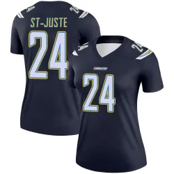Women's Benjamin St-Juste Los Angeles Chargers No.24 Legend Jersey - Navy