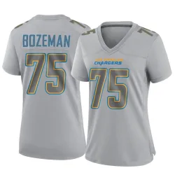 Women's Bradley Bozeman Los Angeles Chargers No.75 Game Atmosphere Fashion Jersey - Gray