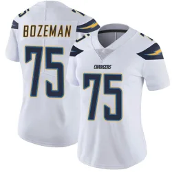 Women's Bradley Bozeman Los Angeles Chargers No.75 Limited Vapor Untouchable Jersey - White